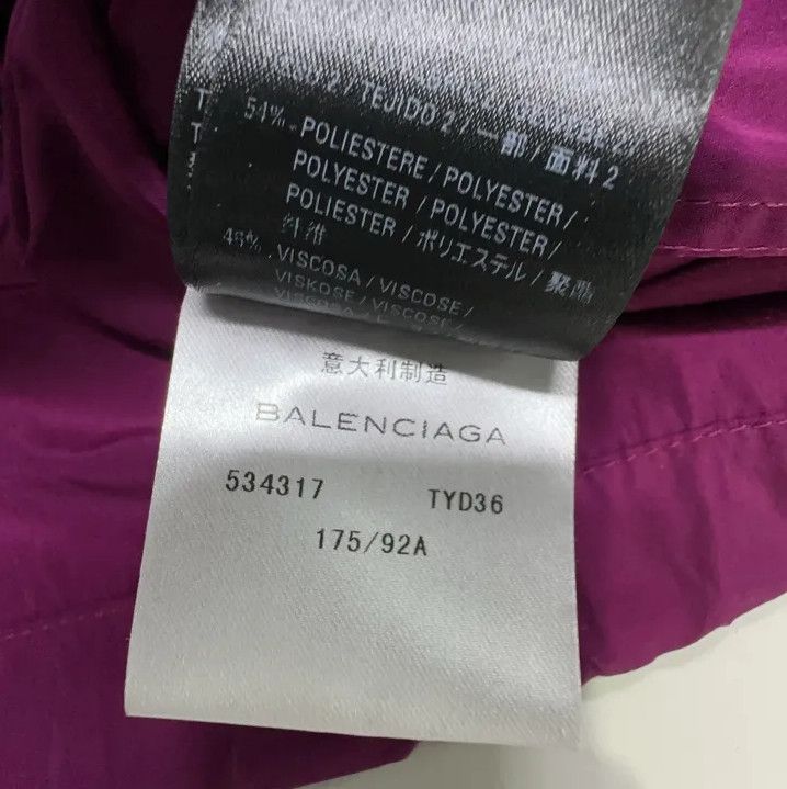 Balenciaga Balenciaga Men's Burgundy Logo Sports Jacket Size US L / EU 52-54 / 3 - 6 Thumbnail