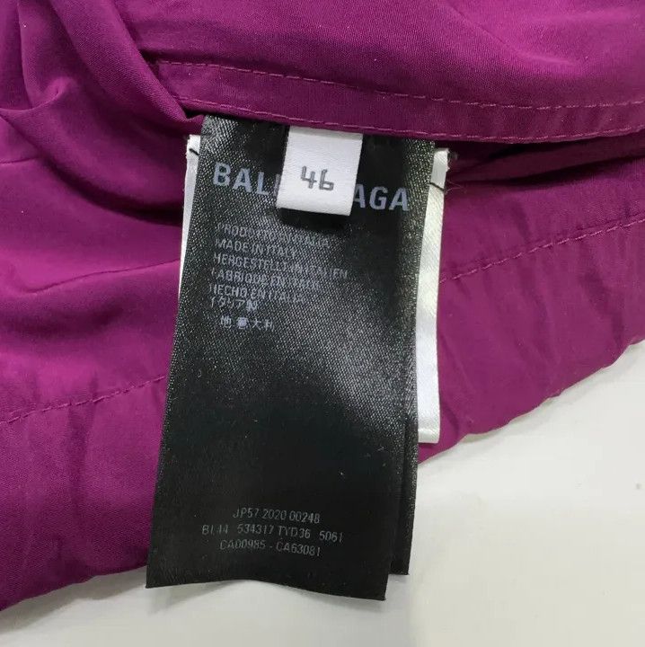 Balenciaga Balenciaga Men's Burgundy Logo Sports Jacket Size US L / EU 52-54 / 3 - 5 Thumbnail