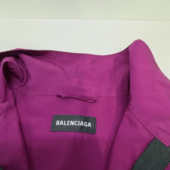 Balenciaga Balenciaga Men's Burgundy Logo Sports Jacket Size US L / EU 52-54 / 3 - 4 Thumbnail