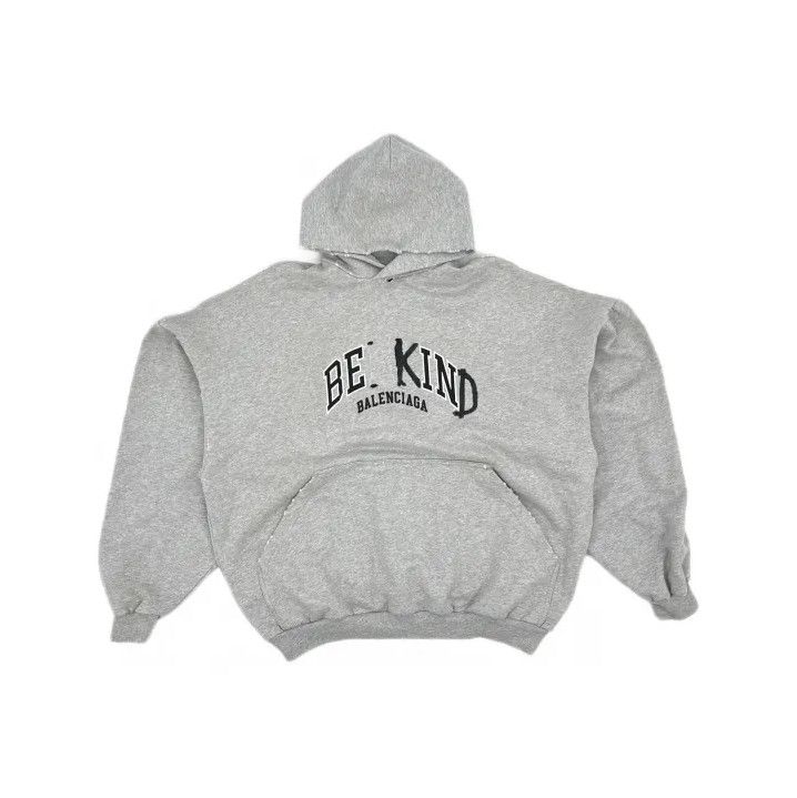 Balenciaga Balenciaga Be Kind Logo Hooded Sweatshirt Size US M / EU 48-50 / 2 - 2 Thumbnail