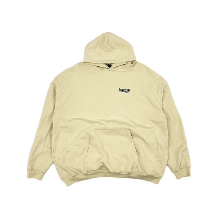 Balenciaga Balenciaga Logo Print Hoodie in White Size US L / EU 52-54 / 3 - 2 Thumbnail