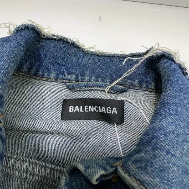Balenciaga Balenciaga Blue Long Sleeve Denim Jacket Size US L / EU 52-54 / 3 - 5 Thumbnail
