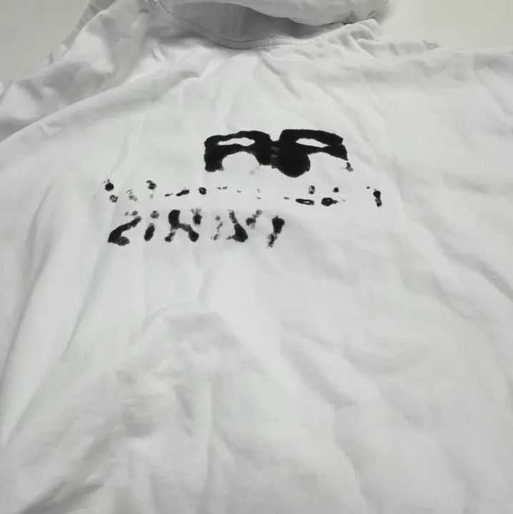 Balenciaga Balenciaga White Hand Drawn Logo Hoodie Size US M / EU 48-50 / 2 - 4 Thumbnail