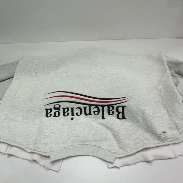 Balenciaga Balenciaga FW22 Hooded Sweatshirt with Logo Size US S / EU 44-46 / 1 - 19 Thumbnail