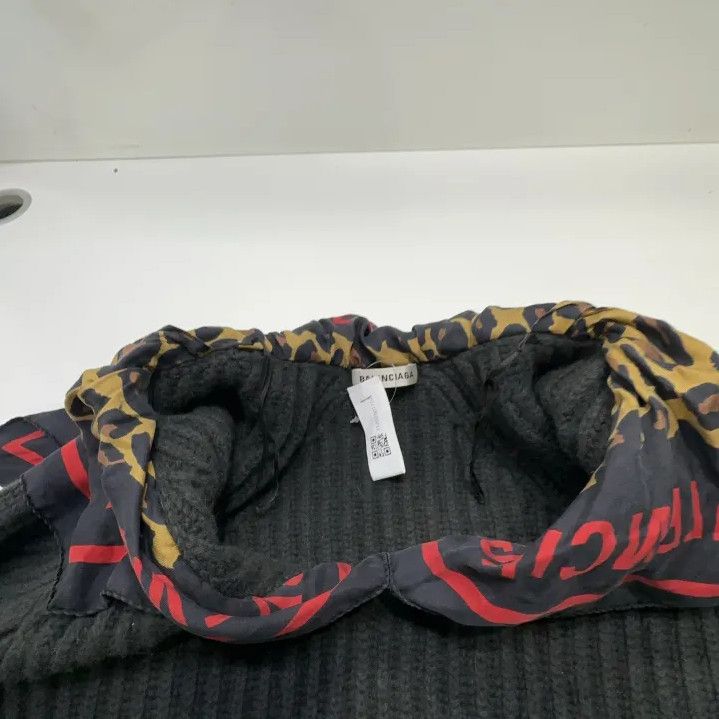 Balenciaga Balenciaga Logo Wool and Silk Knitted Sweater Size US M / EU 48-50 / 2 - 6 Thumbnail
