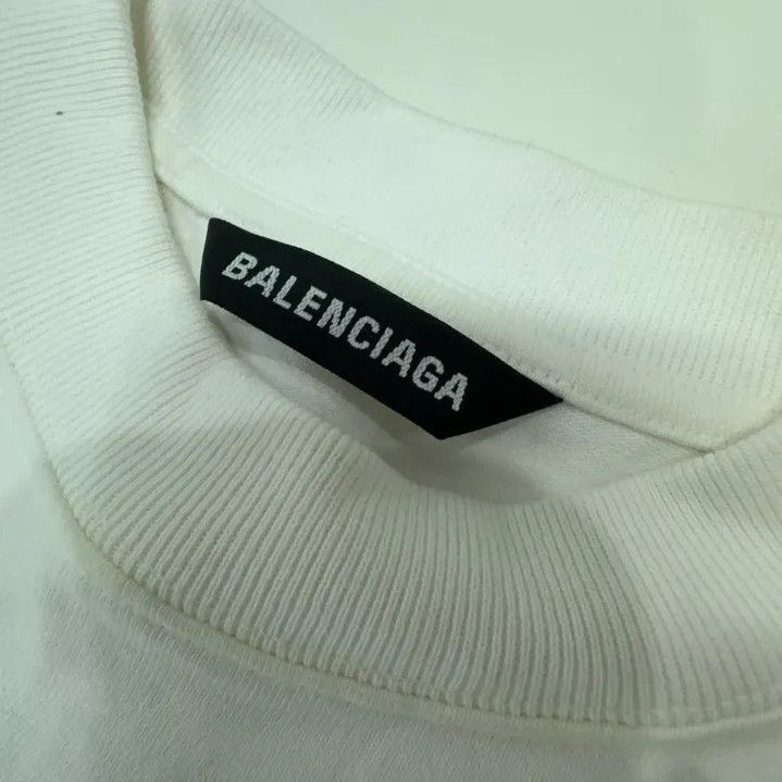 Balenciaga Balenciaga White Graphic Short Sleeve T-Shirt Size US S / EU 44-46 / 1 - 7 Thumbnail