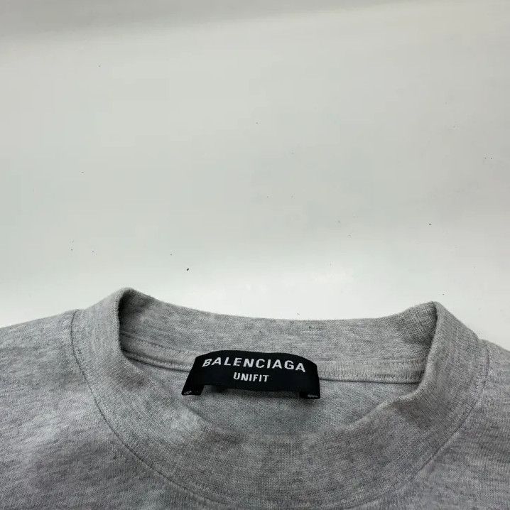 Balenciaga Balenciaga Logo Print Oversized T-Shirt in Gray Size US M / EU 48-50 / 2 - 6 Thumbnail