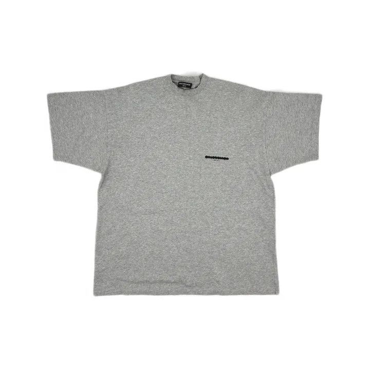 Balenciaga Balenciaga Logo Print Oversized T-Shirt in Gray Size US M / EU 48-50 / 2 - 2 Thumbnail