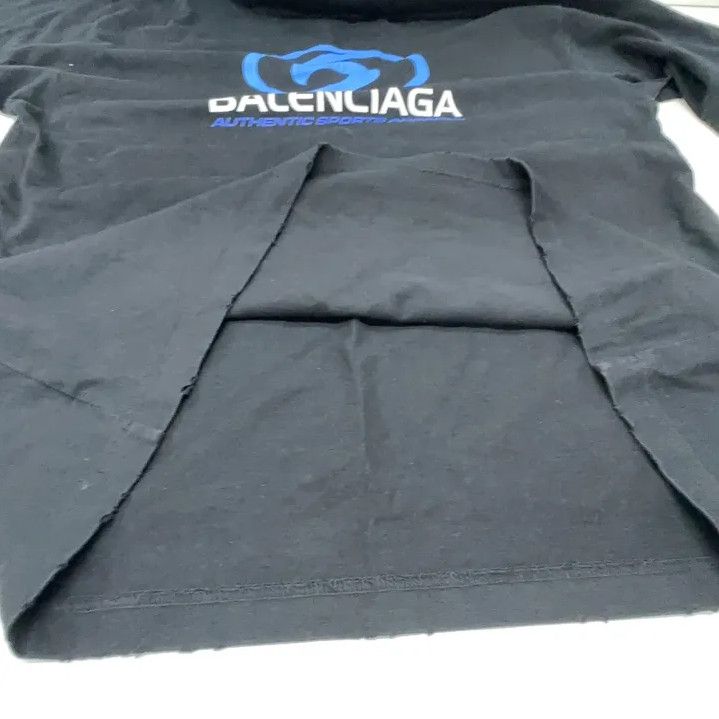 Balenciaga Balenciaga Logo Print Black Short Sleeve T-shirt Size US XS / EU 42 / 0 - 10 Thumbnail
