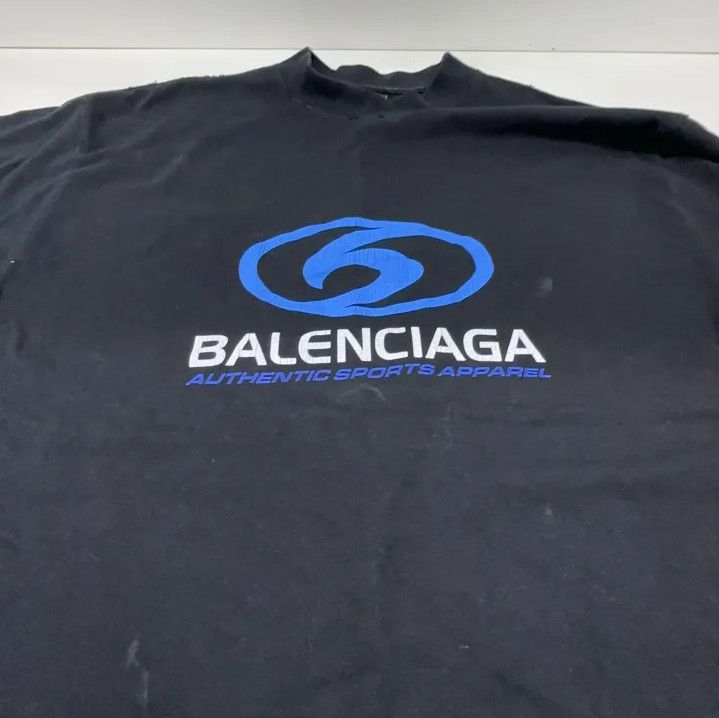 Balenciaga Balenciaga Logo Print Black Short Sleeve T-shirt Size US XS / EU 42 / 0 - 8 Thumbnail