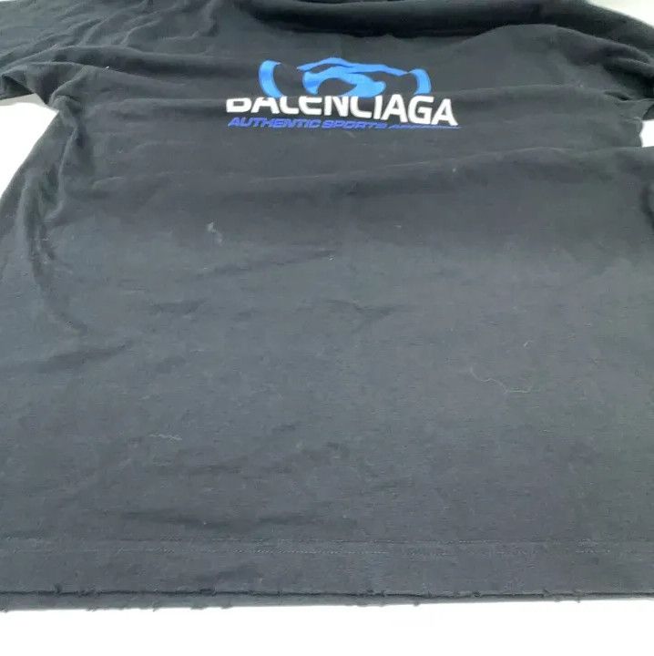 Balenciaga Balenciaga Logo Print Black Short Sleeve T-shirt Size US XS / EU 42 / 0 - 9 Thumbnail