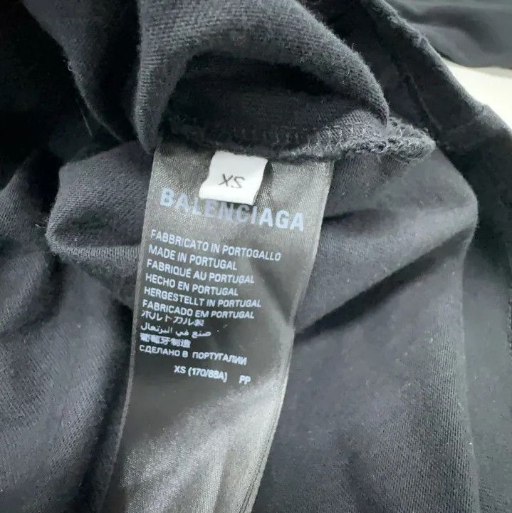 Balenciaga Balenciaga Logo Print Black Short Sleeve T-shirt Size US XS / EU 42 / 0 - 4 Thumbnail