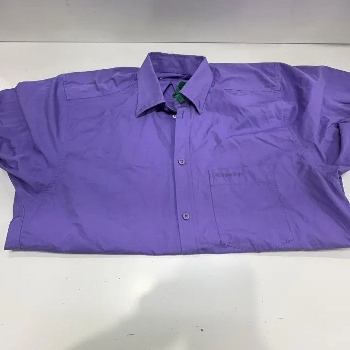 Balenciaga Balenciaga Casual Long Sleeve Shirt in Purple Size US S / EU 44-46 / 1 - 8 Thumbnail