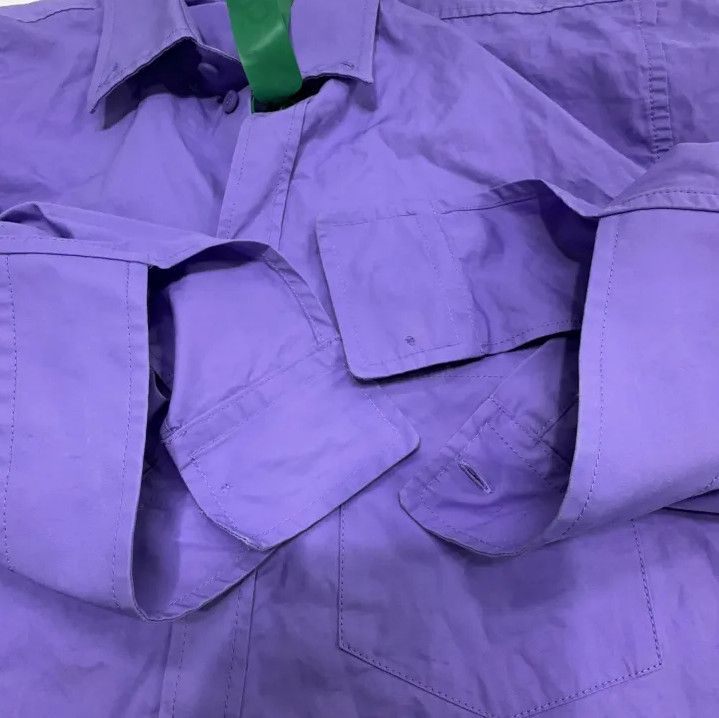 Balenciaga Balenciaga Casual Long Sleeve Shirt in Purple Size US S / EU 44-46 / 1 - 14 Thumbnail