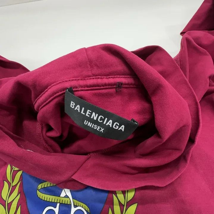 Balenciaga Balenciaga Red Logo Hoodie for Men Size US M / EU 48-50 / 2 - 4 Thumbnail