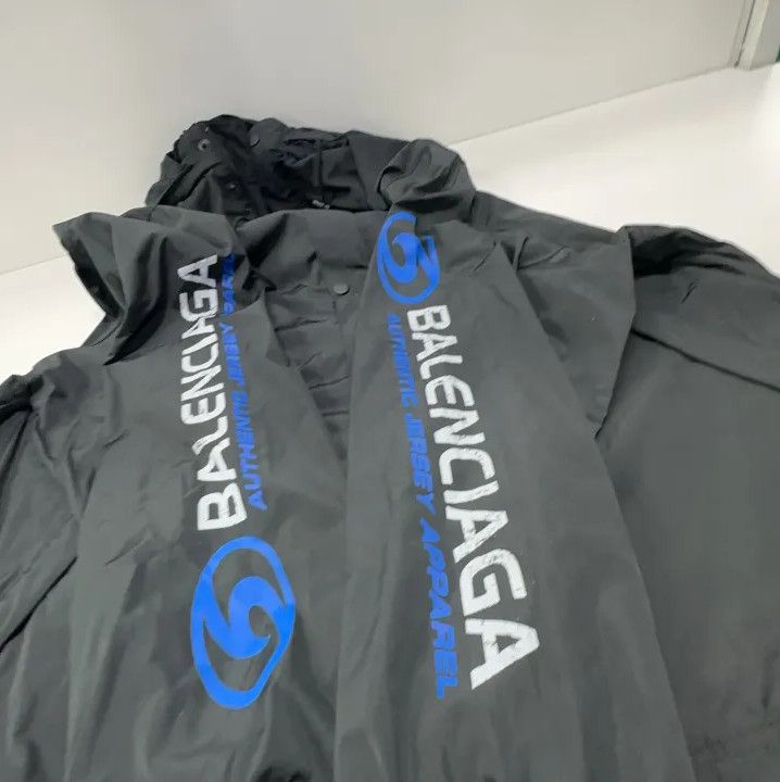 Balenciaga Balenciaga Black Logo Print Long Sleeve Jacket Size US XS / EU 42 / 0 - 9 Thumbnail