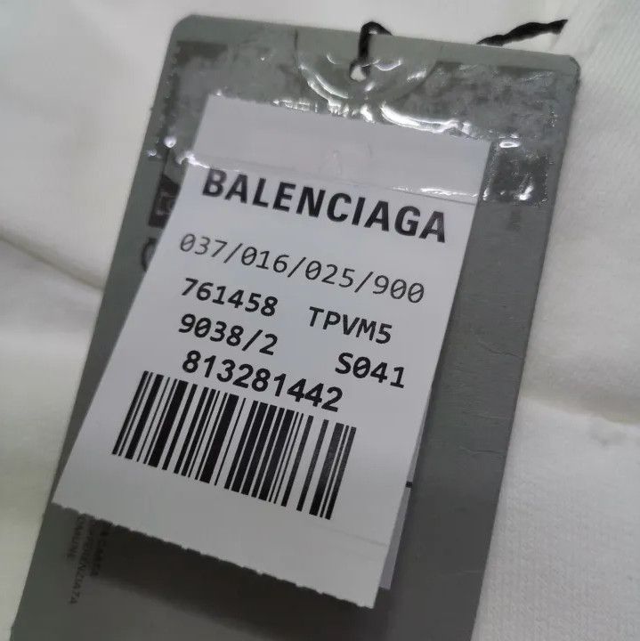 Balenciaga Balenciaga FW23 Logo Print White Hoodie Size US M / EU 48-50 / 2 - 2 Thumbnail