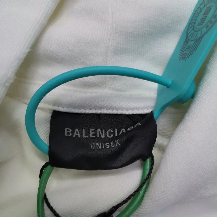 Balenciaga Balenciaga FW23 Logo Print White Hoodie Size US M / EU 48-50 / 2 - 3 Thumbnail