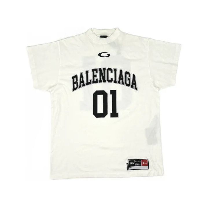 Balenciaga Balenciaga SS25 Basketball Series Loose Short Sleeve Tee Size US S / EU 44-46 / 1 - 2 Thumbnail
