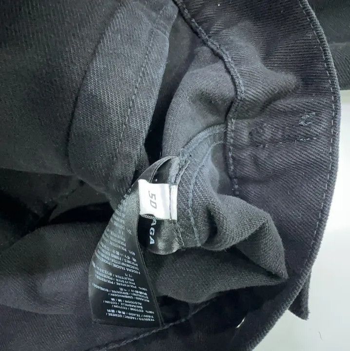 Balenciaga Balenciaga Black Short Denim Jacket with Logo Size US L / EU 52-54 / 3 - 4 Thumbnail