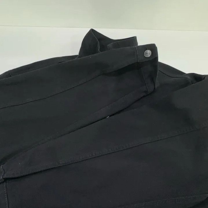 Balenciaga Balenciaga Black Short Denim Jacket with Logo Size US L / EU 52-54 / 3 - 9 Thumbnail
