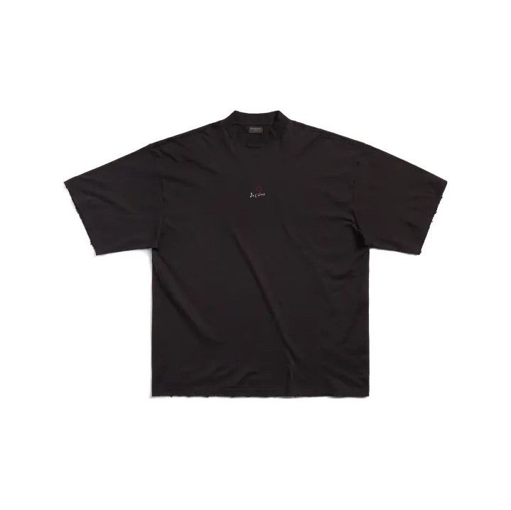 Balenciaga Balenciaga FW23 Black Embroidered Casual T-Shirt Size US XS / EU 42 / 0 - 2 Thumbnail
