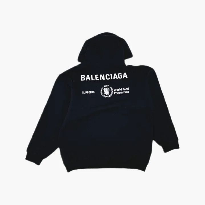 Balenciaga x WFP Black Hoodie for Men