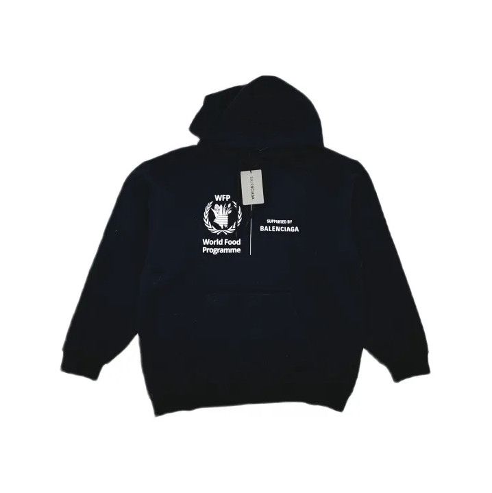Balenciaga x WFP Black Hoodie for Men