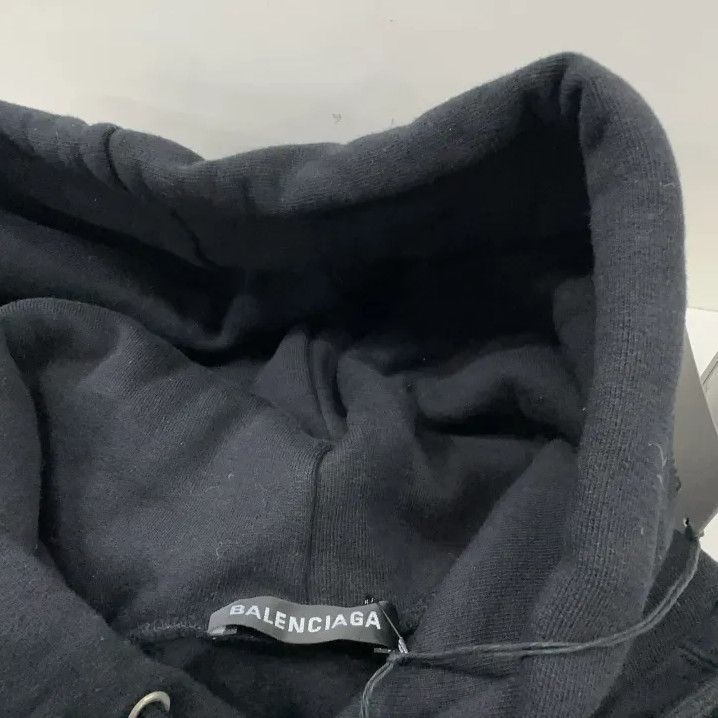 Balenciaga x WFP Black Hoodie for Men