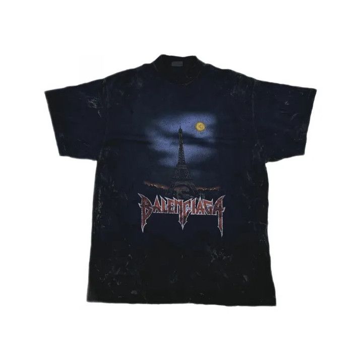 Balenciaga Balenciaga Graphic Print Black T-Shirt for Men Size US L / EU 52-54 / 3 - 2 Thumbnail