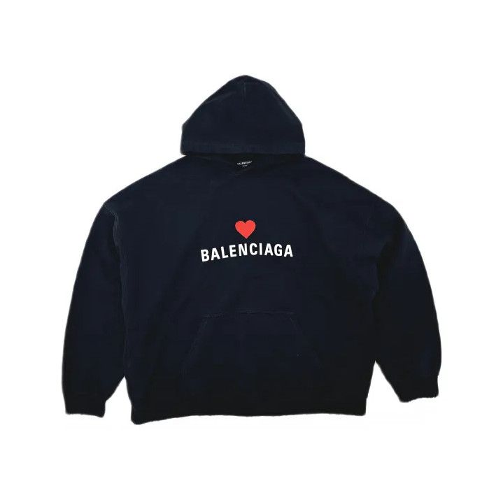 Balenciaga Balenciaga Black Heart Logo Sweatshirt Size US L / EU 52-54 / 3 - 2 Thumbnail