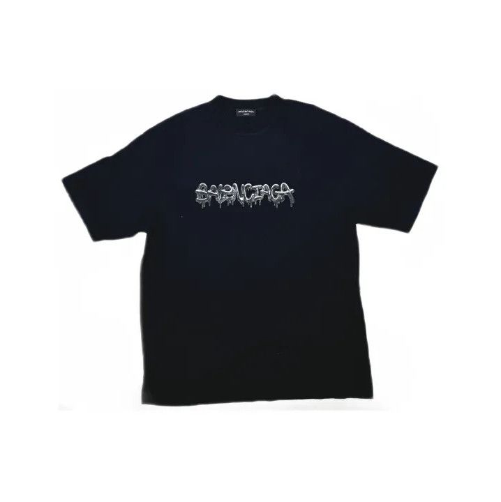 Balenciaga Balenciaga SS22 Black Slime Logo Short Sleeve T-Shirt Size US S / EU 44-46 / 1 - 2 Thumbnail