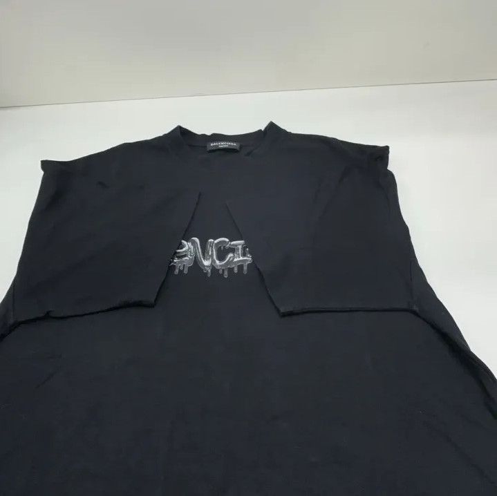 Balenciaga Balenciaga SS22 Black Slime Logo Short Sleeve T-Shirt Size US S / EU 44-46 / 1 - 9 Thumbnail