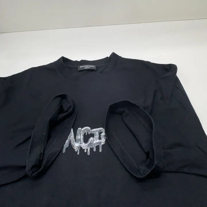 Balenciaga Balenciaga SS22 Black Slime Logo Short Sleeve T-Shirt Size US S / EU 44-46 / 1 - 10 Thumbnail