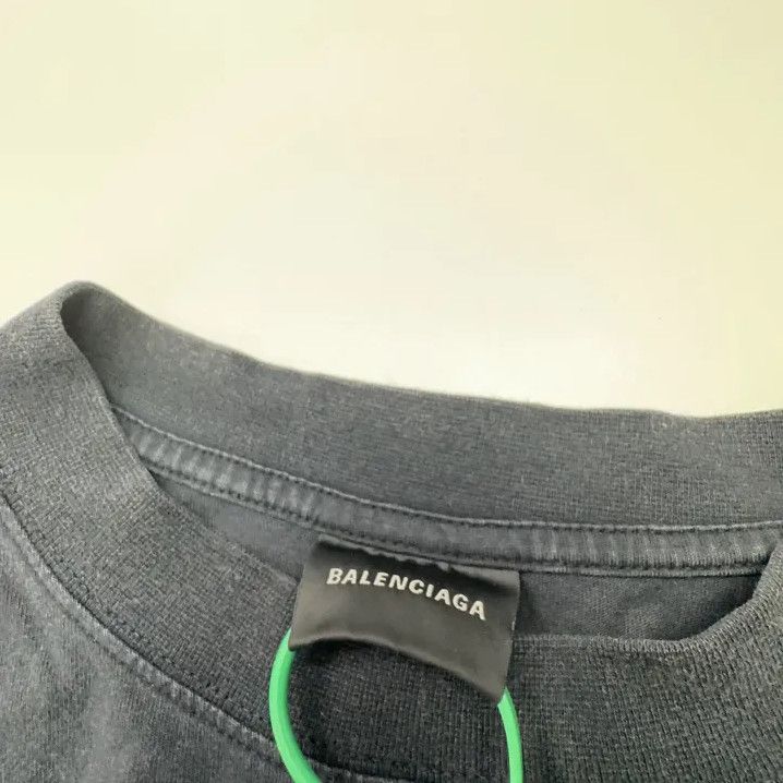 Balenciaga Balenciaga FW25 Black Cotton Short Sleeve T-Shirt Size US S / EU 44-46 / 1 - 2 Thumbnail