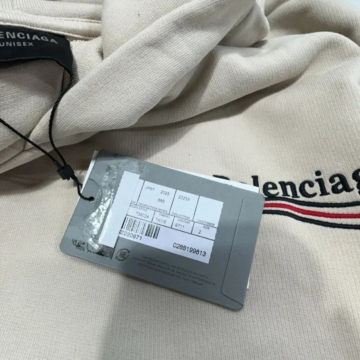Balenciaga Balenciaga Logo Print Loose Hoodie for Men Size US L / EU 52-54 / 3 - 6 Thumbnail