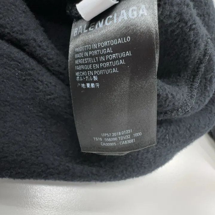 Balenciaga Balenciaga Black Logo Hooded Sweatshirt Size US S / EU 44-46 / 1 - 4 Thumbnail