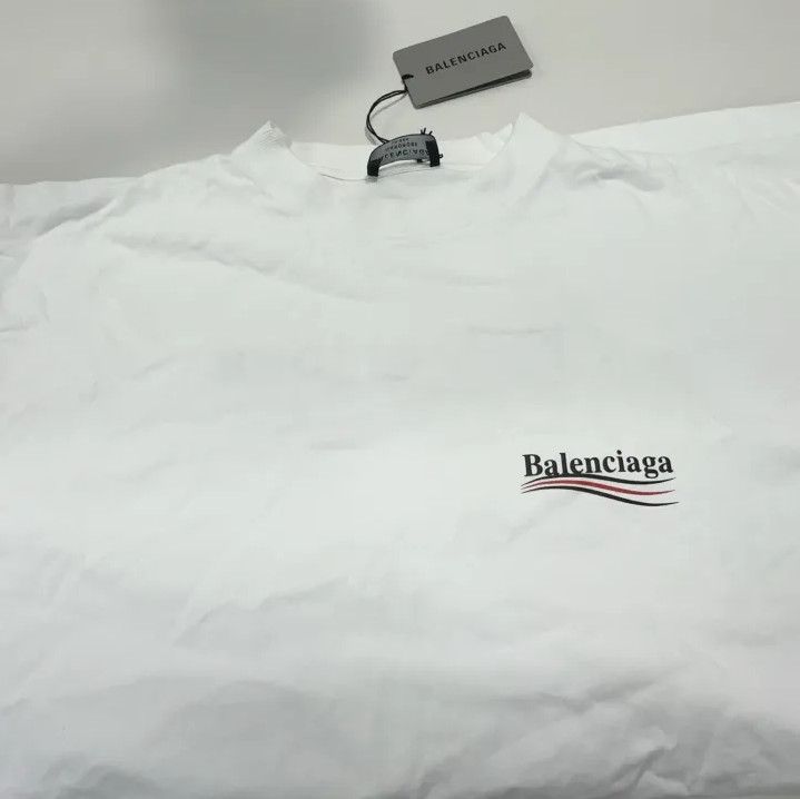 Balenciaga Balenciaga Political Campaign White Short Sleeve T-Shirt Size US L / EU 52-54 / 3 - 7 Thumbnail