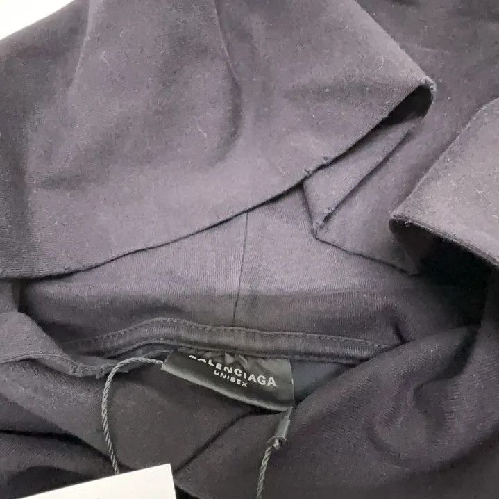 Balenciaga Balenciaga Black Logo Hoodie for Men Size US M / EU 48-50 / 2 - 7 Thumbnail