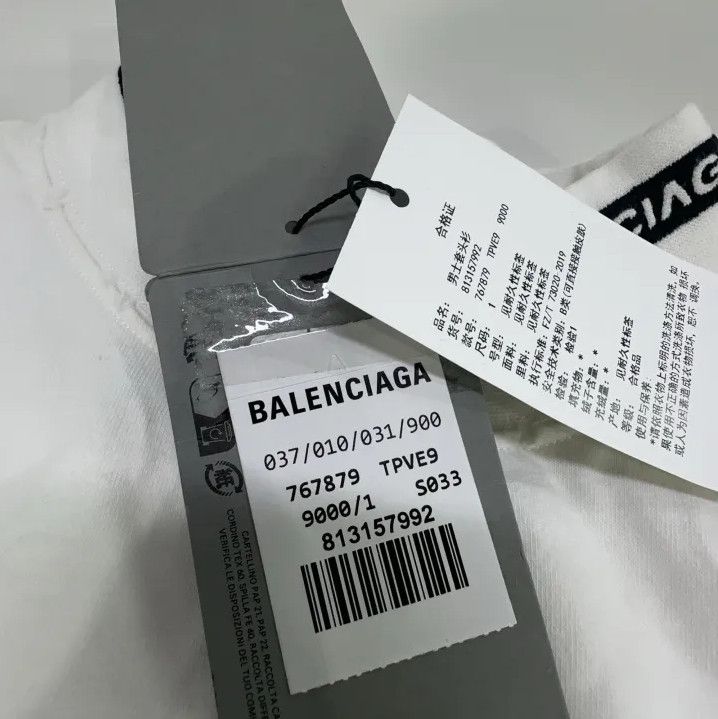 Balenciaga Balenciaga White Long Sleeve Graphic T-Shirt Size US M / EU 48-50 / 2 - 6 Thumbnail