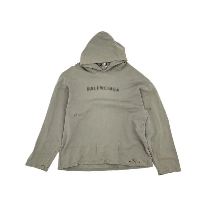 Balenciaga Balenciaga Logo Hooded Sweatshirt for Men Size US XS / EU 42 / 0 - 2 Thumbnail