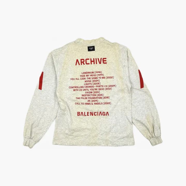 Balenciaga Balenciaga Archive Connected Long Sleeve T-Shirt Size US XS / EU 42 / 0 - 3 Thumbnail