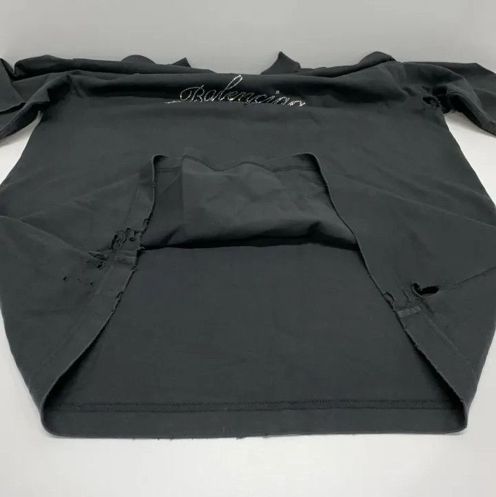 Balenciaga Balenciaga Black Crown Print Short Sleeve Tee Size US S / EU 44-46 / 1 - 10 Thumbnail