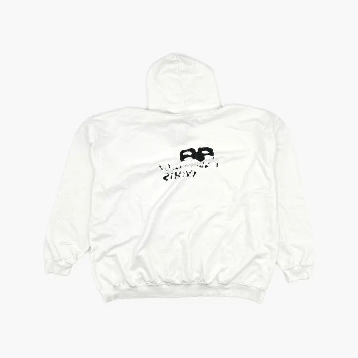 Balenciaga Balenciaga Hand Drawn Logo White Hoodie Size US S / EU 44-46 / 1 - 3 Thumbnail