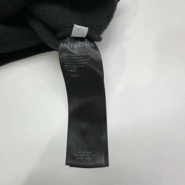 Balenciaga Balenciaga Black Logo Print Hoodie for Men Size US L / EU 52-54 / 3 - 2 Thumbnail
