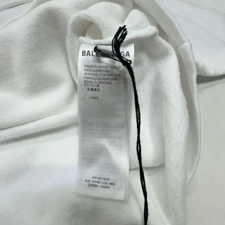 Balenciaga Balenciaga SS22 White City Logo Hoodie Size US M / EU 48-50 / 2 - 4 Thumbnail