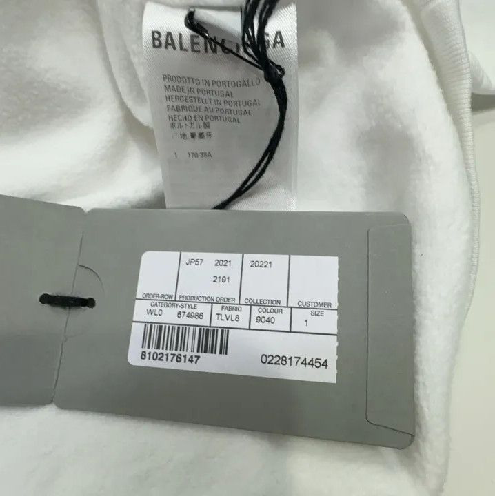 Balenciaga Balenciaga SS22 White City Logo Hoodie Size US M / EU 48-50 / 2 - 6 Thumbnail