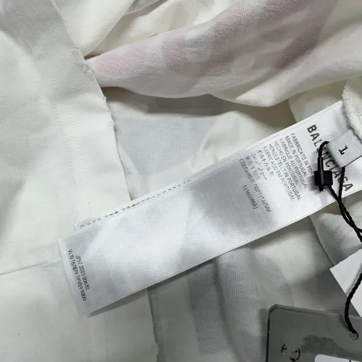 Balenciaga Balenciaga White Long Sleeve Graphic T-Shirt Size US M / EU 48-50 / 2 - 5 Thumbnail