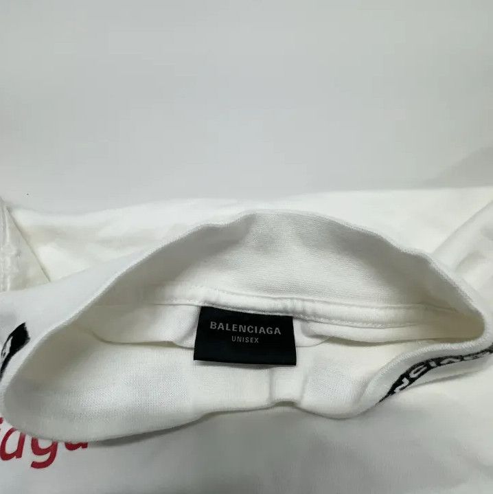 Balenciaga Balenciaga White Long Sleeve Graphic T-Shirt Size US M / EU 48-50 / 2 - 4 Thumbnail