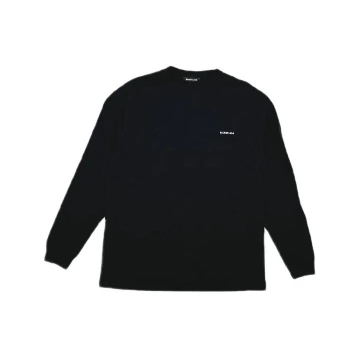 Balenciaga Balenciaga Logo Long Sleeve Tee Shirt Size US S / EU 44-46 / 1 - 2 Thumbnail